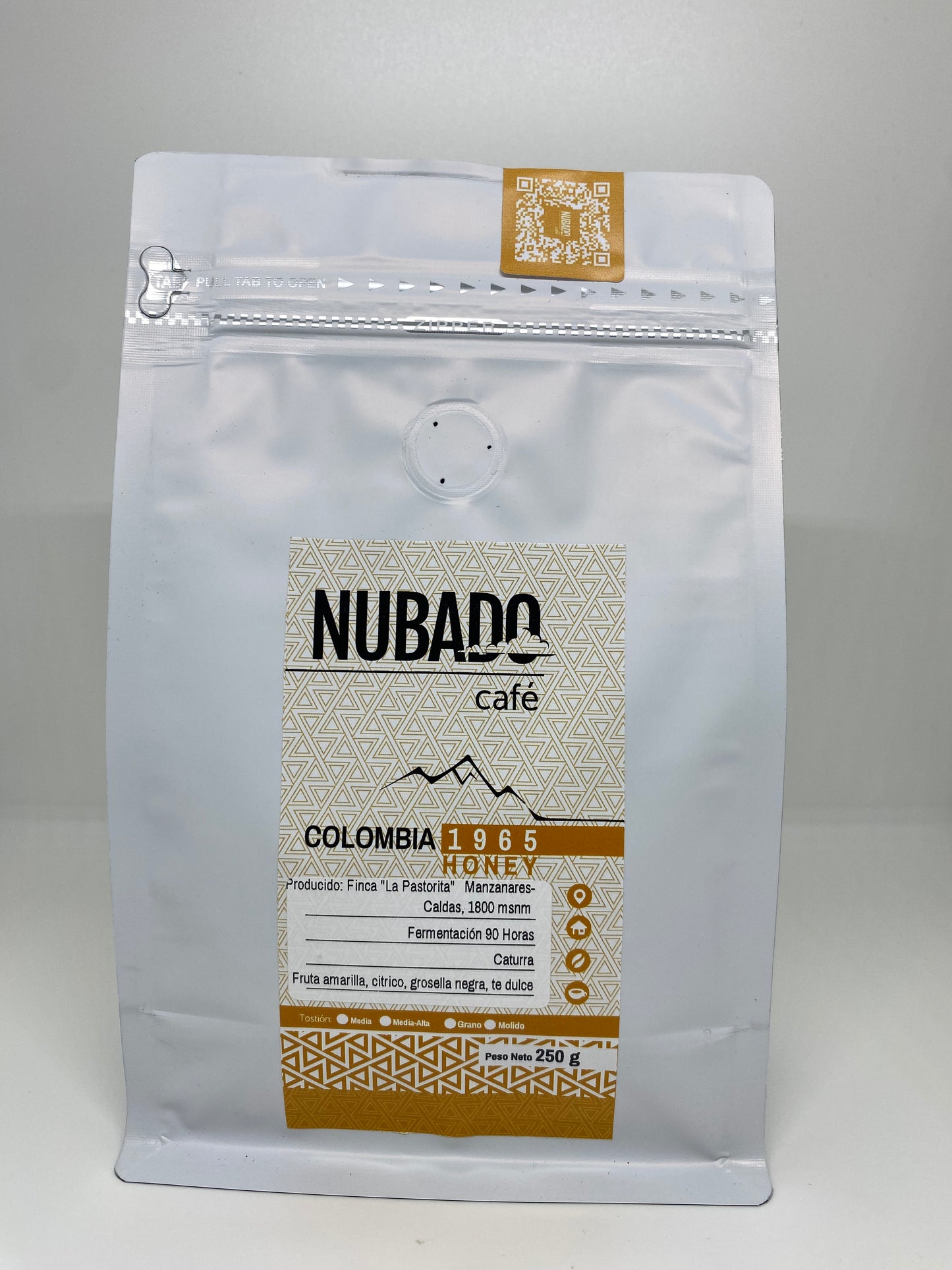 Cafe Nubado Honey en Grano 250g
