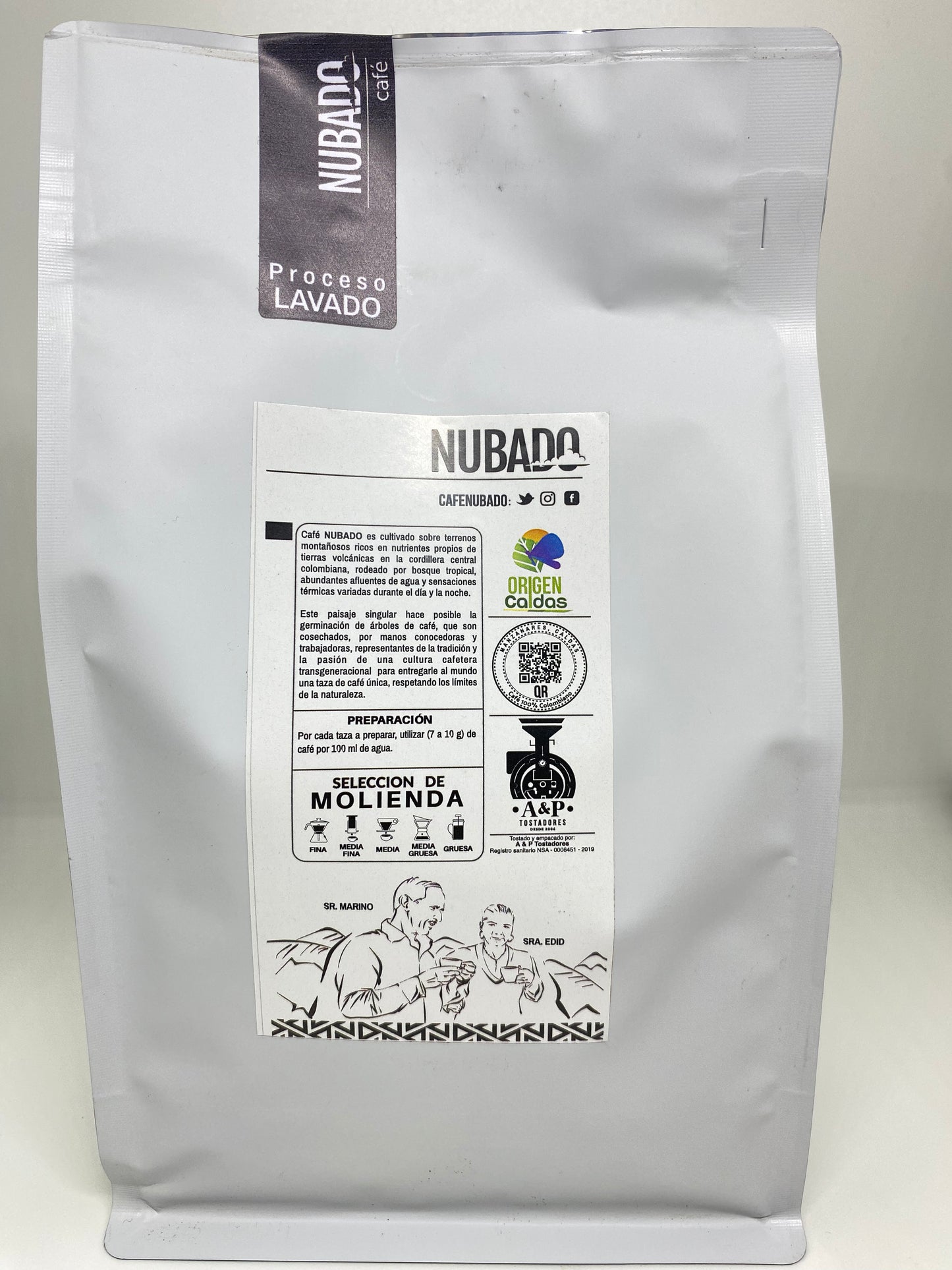 Cafe Nubado Lavado 500g Grano